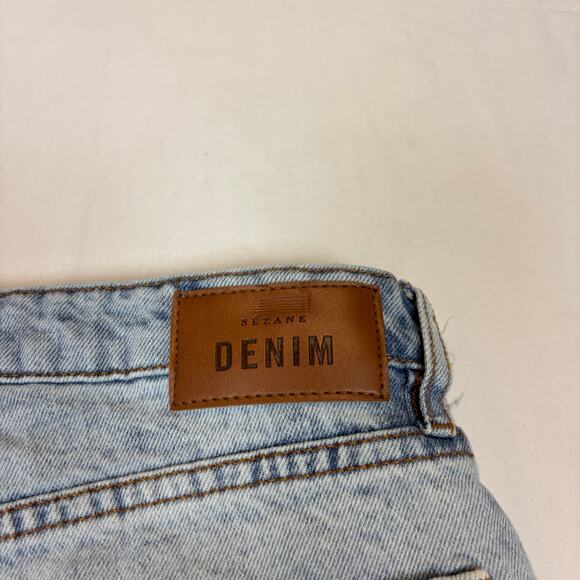 Sezane Denim Brut Sexy Jeans Women's 38 US 6 Mid Rise Tapered Straight - Picture 4 of 13